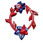 Зеркало овальное Love God варинант исполнения - 1 | Loft Concept в Москве