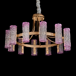 Люстра круглая с текстурными цилиндрическими плафонами Glimpse варинант исполнения - 2 | Loft Concept в Москве