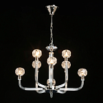 Люстра с 8-ю лампами и гранеными стеклянными плафонами Prism Gala варинант исполнения - 3 | Loft Concept в Москве