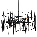 Люстра черная остроконечной формы Black Satin варинант исполнения - 4 | Loft Concept в Москве