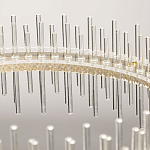 Люстра круглая с прозрачными стеклянными трубками 51 см Nembus варинант исполнения - 12 | Loft Concept в Москве