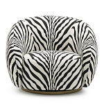 Кресло Bear с принтом Зебра варинант исполнения - 2 | Loft Concept в Москве