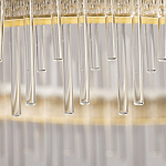 Люстра круглая с прозрачными стеклянными трубками 51 см Nembus варинант исполнения - 10 | Loft Concept в Москве