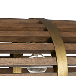 Люстра линейная полукруглой формы Wooden Horseshoe варинант исполнения - 1 | Loft Concept в Москве