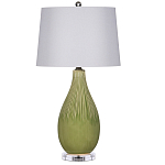 Настольная лампа зеленая грушевидной формы Rich Green Glaze варинант исполнения - 3 | Loft Concept в Москве