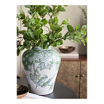 Ваза с зелеными цветочными и птичьими мотивами Vase Inspired by Nature варинант исполнения - 5 | Loft Concept в Москве