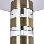 Настольная лампа с цилиндрическим основанием и белым абажуром Crystal Harmony  варинант исполнения - 2 | Loft Concept в Москве