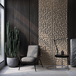 Гипсовая 3D панель с принтографией PM-45 варинант исполнения - 1 | Loft Concept в Москве