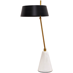 Настольная лампа с черным металлическим абажуром Dominique Table Lamp