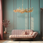 Люстра с абажуром оформленным в виде стаи бабочек Eternal Butterflies варинант исполнения - 4 | Loft Concept в Москве