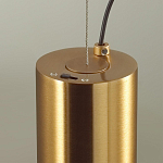 Подвесной светильник с цилиндрическим плафоном из алебастра PEARLS Suspension варинант исполнения - 5 | Loft Concept в Москве