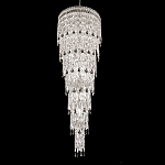 Люстра многоярусная каскадная с хрустальными подвесками Roul Crystal Light варинант исполнения - 1 | Loft Concept в Москве