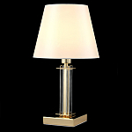 Настольная лампа с белым тканевым абажуром в форме конуса Laurent варинант исполнения - 7 | Loft Concept в Москве