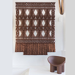 Панно Макраме коричневый цвет  варинант исполнения - 4 | Loft Concept в Москве