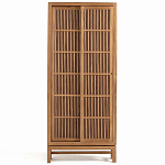 Шкаф из массива тика Okino Wood Cabinet варинант исполнения - 1 | Loft Concept в Москве