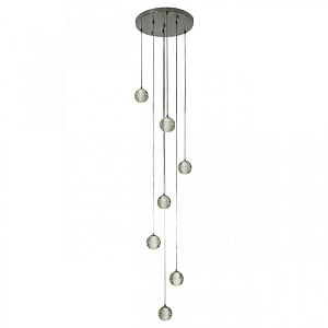 Каскадная Светодиодная Люстра Bocci 7 шаров Led Crystal Glass
