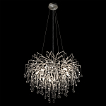 Люстра подвесная с прозрачными стеклянными подвесками в форме капель Диаметр 60 см Droplet Chandelier варинант исполнения - 13 | Loft Concept в Москве