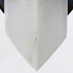 Бра черного цвета металлическое с вертикальным плафоном из алебстра Alora варинант исполнения - 3 | Loft Concept в Москве