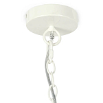 Люстра декорированная белыми деревянными бусинами White Wooden Beads Chandelier варинант исполнения - 3 | Loft Concept в Москве