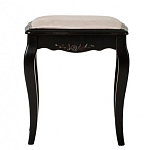 Табурет из массива березы с льяной обивкой в стиле прованс Vintage варинант исполнения - 1 | Loft Concept в Москве