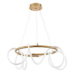 Люстра подвесная кольцевая и изогнутыми светодиодными трубками Luke Lampco Tracer Lamp варинант исполнения - 1 | Loft Concept в Москве