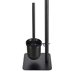 Держатель для туалетной бумаги с подвесным ершиком Black Bathroom Accessory варинант исполнения - 4 | Loft Concept в Москве