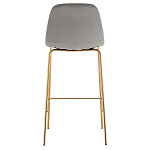 Барный стул на золотистых ножках VENDRAMIN Grey варинант исполнения - 5 | Loft Concept в Москве