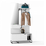 Вешалка настенная белая Strict Lines варинант исполнения - 2 | Loft Concept в Москве