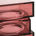 Стол журнальный в форме кубов Acrylic Furniture Lumina Crimson Clarity варинант исполнения - 3 | Loft Concept в Москве