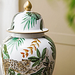 Ваза из фарфора с ручной росписью Leopard Collection  варинант исполнения - 5 | Loft Concept в Москве