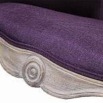 Кресло низкое в стиле прованс Louis French Armchair purple flax варинант исполнения - 4 | Loft Concept в Москве