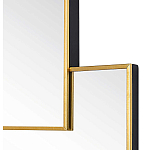 Золотое зеркальное панно из зеркальных квадратов Overlapping варинант исполнения - 1 | Loft Concept в Москве