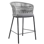 Стул барный с декоративным плетением на спинке и подлокотниках Chair Weave варинант исполнения - 2 | Loft Concept в Москве