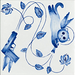 Плитка с узором Пистолеты варинант исполнения - 1 | Loft Concept в Москве