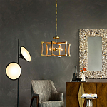 Подвесной светильник в форме фонаря коричневый Brown Eco Lantern варинант исполнения - 2 | Loft Concept в Москве