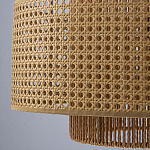 Подвесной светильник с абажуром из плтеного бамбука Light Inside the Cell варинант исполнения - 8 | Loft Concept в Москве