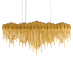 Люстра подвесная с металлическими дугами и длинными цепочками 115 см Atlantis Chain варинант исполнения - 8 | Loft Concept в Москве