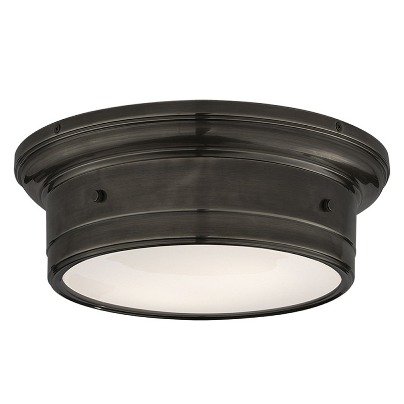 Потолочный светильник круглый черного цвета Modern Simple Ceiling Light Черный Белый Потолочный светильник круглый черного цвета Modern Simple Ceiling Light Черный Белый в Москве | Loft Concept