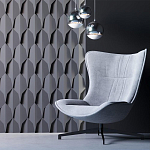 Гипсовая 3D Панель DRAGON SCALE - D варинант исполнения - 2 | Loft Concept в Москве