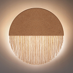 Бра круглое натуральная пробка с бахромой Natural Cork варинант исполнения - 4 | Loft Concept в Москве