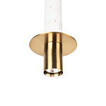 Подвесной светильник с узким цилиндрическим плафоном и золотым металлическим декором Concrete Pipe варинант исполнения - 15 | Loft Concept в Москве