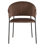 Стул в велюре коричневого цвета Horizon варинант исполнения - 2 | Loft Concept в Москве