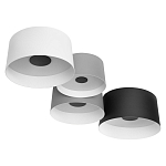 Потолочный светильник с 4-мя цилиндрическими абажурами белого серого и черного цвета Urban Dome варинант исполнения - 3 | Loft Concept в Москве