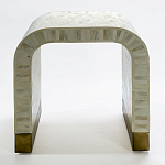 Приставной столик BONE INLAY SIDE TABLE-Cream варинант исполнения - 1 | Loft Concept в Москве