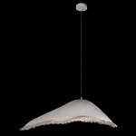 Подвесной светильник с асимметричным волнообразным абажуром и фактурной бахромой по краю Tactile Line варинант исполнения - 9 | Loft Concept в Москве