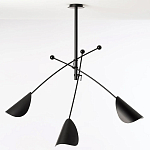 Потолочный светильник с подвижными плафонами Aracea Black Ceiling Lamp варинант исполнения - 4 | Loft Concept в Москве