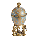 Шкатулка на величественных львах из фарфора с бронзовыми элементами Eden Garden варинант исполнения - 3 | Loft Concept в Москве