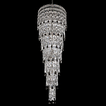 Люстра многоярусная каскадная с хрустальными подвесками Roul Crystal Light варинант исполнения - 2 | Loft Concept в Москве