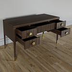 Письменный стол с 4-мя ящиками Elsa Dreams Walnut варинант исполнения - 2 | Loft Concept в Москве