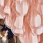 Люстра из стекляных розовых лепестков Petalled Illuminator варинант исполнения - 2 | Loft Concept в Москве